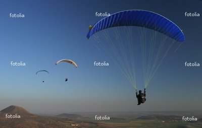 Wallmonkeys Peel and Stick Wall Graphic - Paragliding, Three Paraglids - 24