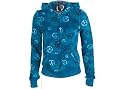 Energie Snuggle Plush Hoodie In Peace Sign