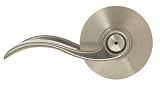 Schlage F40ACC619 Accent Privacy Lever, Satin Nickel