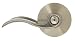Schlage F40ACC619 Accent Privacy Lever, Satin Nickel
