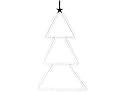 PT Card Holder Doorhanger Christmas Tree, Steel Chrome