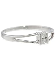 10k White Gold 2-Stone Split-Bale Diamond Ring (0.08 cttw, J-K Color, I2-I3 Clarity)