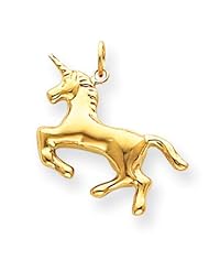 14k Yellow Gold Unicorn Charm. Gold Weight- 1.1g.
