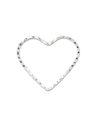 Art and Craft Supply: Beadalon Quick Link Heart 20 by 22-1/-Millimeter Diamond Cut Silver, Plated, 14 - Beadalon