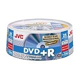 JVC - Taiyo Yuden 16x Speed Archival Grade DVD +R Discs, 25-Disc Spindle Pack, Gold