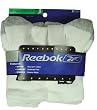 Reebok Crew Gray White with Black Logo 6-Pack (Youth)