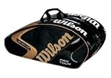 Wilson (K)Pro Tour Super Six Racquet Bag (Black/Gold)