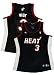 Dwyane Wade Heat Womens Glitter Fashion Jersey - L