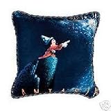 NEW DISNEY Collectible FANTASIA Sorcerer's Apprentice Mickey Throw Pillow