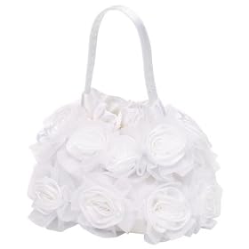 Flower Design Satin Bag, Wedding, Evening Bag - Floral (71 7730)