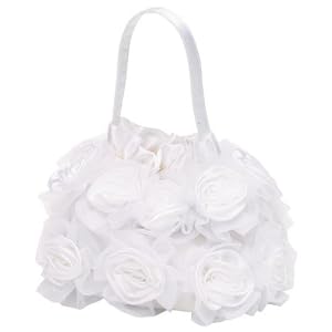 Buy Flower Design Satin Bag, Wedding, Evening Bag - Floral (71 7730) by Carlo Fellini