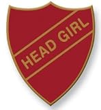 Kitchen & Housewares : HEAD GIRL Red Enamel Old School Vintage Badge