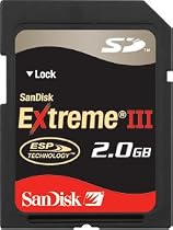 SanDisk 2 GB SDSDX3-2048-901 Extreme III SD Memory Card (Retail Package)