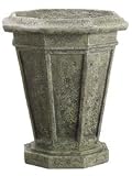 16 inch D x 18 inch H Urn Planter in Stone Gray color