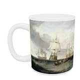 The 'Victory' Returning from Trafalgar, 1806 (oil on canvas) by Joseph Mallord William Turner - Mug - Standard Size