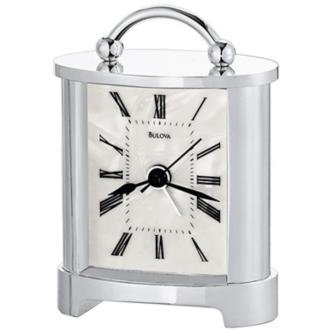 Bulova Regent Silverplate 2 Wide Clock