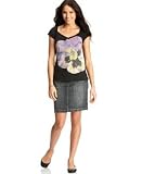 DKNY - DKNY Jeans Pansy Graphic-Print Tee & Denim Mini Skirt