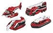 Tomy - 85101 - Tomica V�hicules - Pack de 4 V�hicules de Pompiers Hypercity Rescue