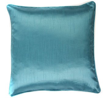 Purity Faux Silk Teal 18in Cushion Cover