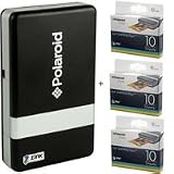 Polaroid PoGo, Instant Mobile Printer Kit, With additional Pack of Polaroid PoGo ZINK Photo Paper (2 x 3) 30 Sheet Pack