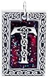 Celtic Letter "T" Pewter Pendant Necklace