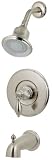 Pfister 808E0BK Catalina Single-Handle Tub and Shower Faucet, Brushed Nickel