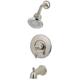 Pfister 808E0BK Catalina Single-Handle Tub and Shower Faucet, Brushed Nickel