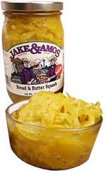 Bread & Butter Squash Pickles 3 jars: Jake and Amos by Gourmet Breads