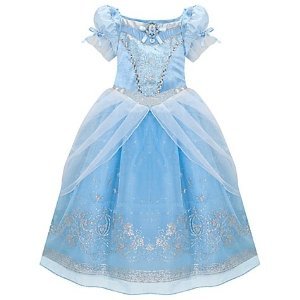 Disney Glitter Princess Cinderella Costume Dress for Girls Size XS 4