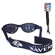 Baltimore Ravens Neoprene Sunglass Strap - NFL Football Fan Shop Sports Team Merchandise