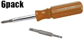 Lutz 6-In-1 6 Pk Orange Screwdriver.