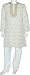 Dad Gift Ideas - Embroidered Kurta Pajama Long Sleeve Cotton Dress Size M (gkp436)