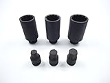 インパクトソケット セット 30mm 32mm 36mm 六角 ヘックスソケット付き 差込角：1/2(12.7sq)　【安心60日保証付き】