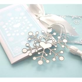 Mark the Date Snowflake Bookmarks - Baby Shower Gifts & Wedding Favors (Set of 48)
