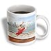 Kike Calvo Dance - Ballerina dances and leaps next to the Pacific Ocean, with the city of Panama on tha background - Mugs