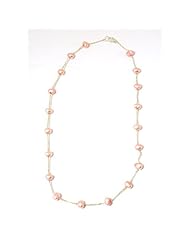 The Olivia Collection Sterling Silver Pink Freshwater Pearl Necklace
