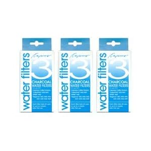 Capresso 4440.90-3PK Charcoal Water Filters, 1 Year Supply by Capresso