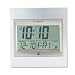 New-Howard Miller 625236 - Radio Control TechTime II LCD Wall/Table Alarm Clock, Silver - MIL625236