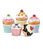 mini cupcake cookie jars (set of 4)