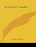 Are You Alive? - Pamphlet