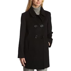 Liz Claiborne Women's Liz Claiborne Short Luxury Wool Pea Coat