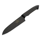 Fallkniven Knives 20 White Whale Santoku Chef’s Kitchen Knife with Black Handle