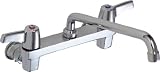 Delta Faucet 28T4433 28T Two Handle 8-Inch Wall-Mount Service Sink Faucet with Tube Spout, Chrome