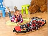 Playtastic Portable Rennbahn im Koffer - Komplett-Set mit 2 Autos