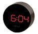 Nicetrade Design LED Wecker *BLACK ROUNDY* (mit Stromkabel)