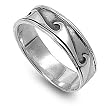 Sterling Silver Plain Rings - Band Width: 7mm - Sizes: 8-14