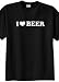 Big Mens I Love Beer Graphic T-Shirt (Big & Tall and Regular Sizes)