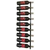 VintageView 9 Bottle Wine Rack (1 Deep - Dark Green