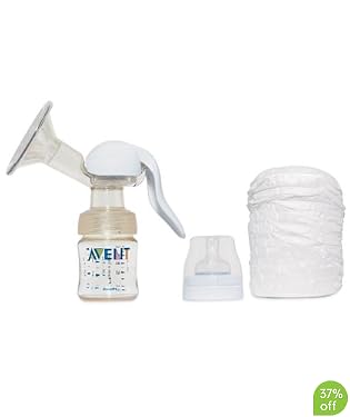 Philips AVENT PES Manual Breast Pump with AVENT Disposable Breast Pads