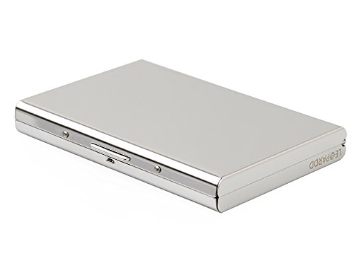 Rfid stainless steel wallet credit card holder- prevent electroni…